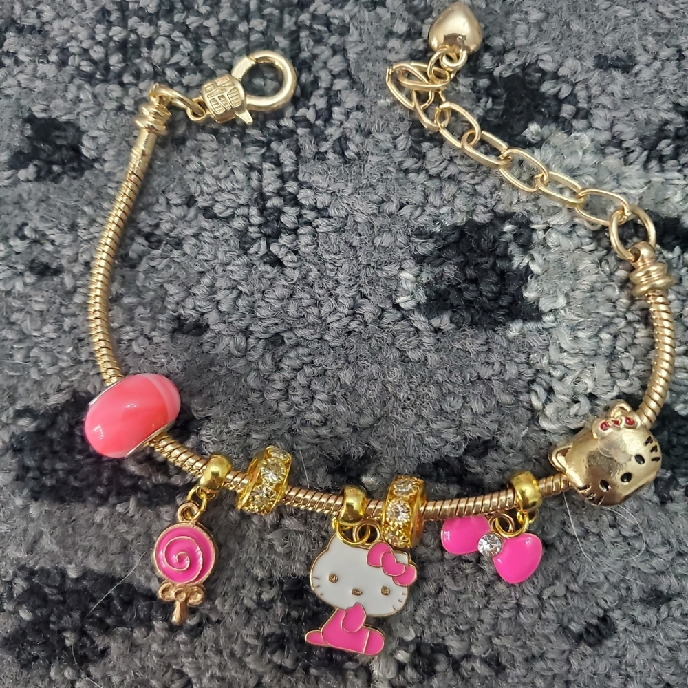 Handmade Custom Pandora Look Alike Charm Bracelet